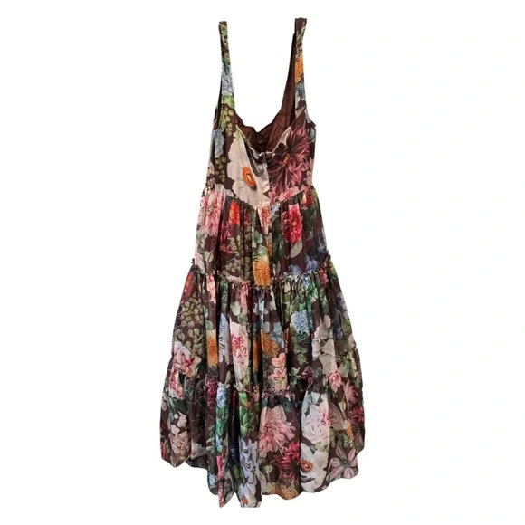 Anthropologie BHLDN x Geisha Designs Isabella Floral Tiered Dress 6 - Picture 4 of 8